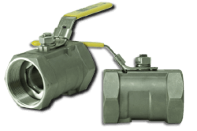 Ball Valve – Model T45-SS – 1-Piece Stainless Steel 1000WOG Valve