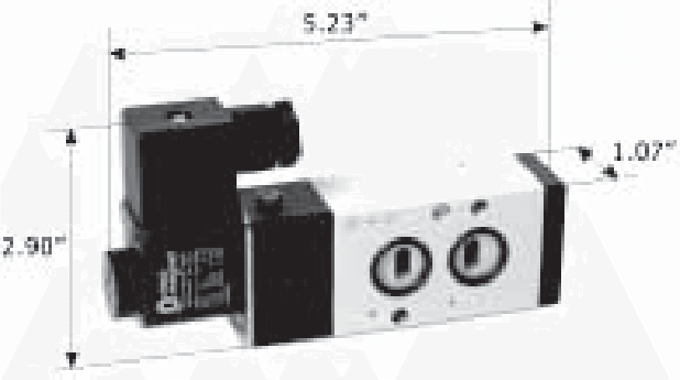 4-Way DIN Single Solenoid NAMUR Valve