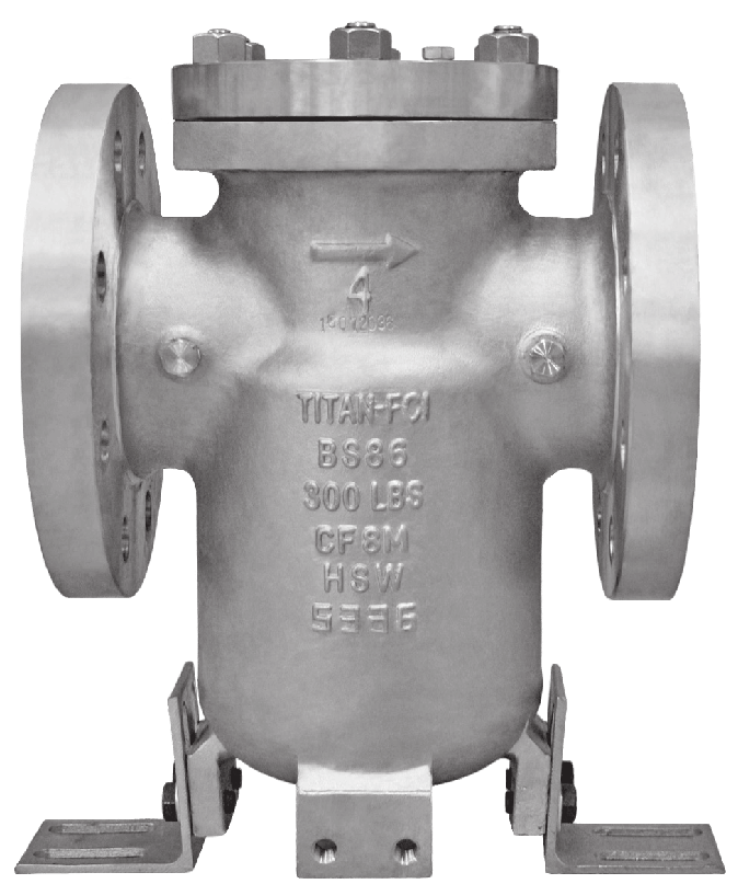 Flanged End CS SS Class 300 Simplex Strainer Series BS86
