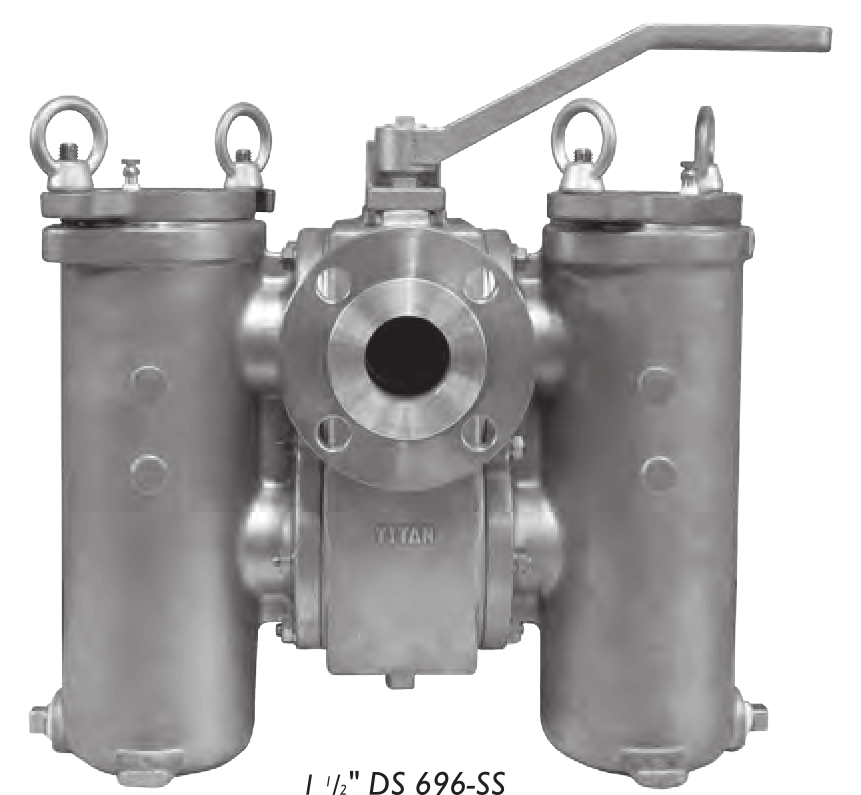 Flanged End CS and SS Class 150 Duplex Strainer Series DS596/696