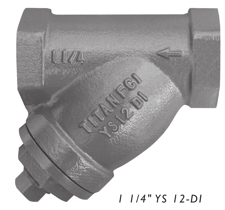 Wye Filter – YS12-DI – 1/4” – 3” ~ 640 psi @ 100°F (NPT)