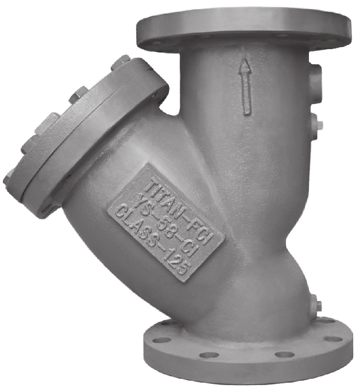 Flanged Cast Iron Y-Strainer Class 125 Series YS58