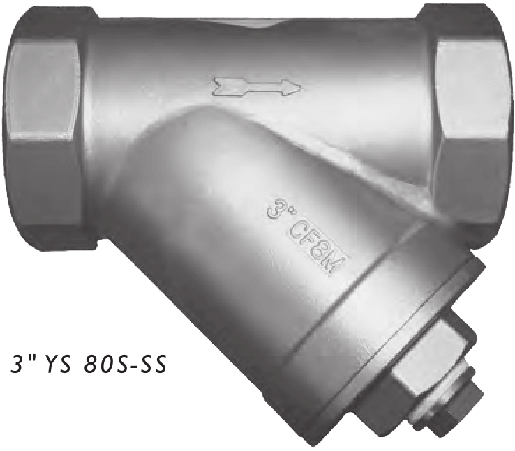 Screwed and Socket Weld End SS 800WOG Y-Strainer Series YS80